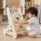 Viga polarb drvena guralica, zelena edukativna hodalica | shoptok.hr