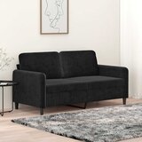  Dvosjed crni 140 cm baršunasti | shoptok.hr