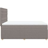 vidaXL Krevet s oprugama i madracem smeđesivi 140 x 190 cm od tkanine | shoptok.hr
