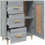  Komoda boja hrasta sonome 69,5 x 34 x 90 cm konstruirano drvo Siva | shoptok.hr