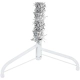  Tanka umjetna polovica božićnog drvca sa stalkom srebrna 240 cm | shoptok.hr