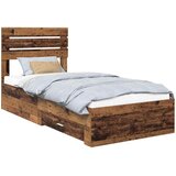  Krevetna konstrukcija Staro drvo 90 x 190 cm Konstruirano drvo Smeđa 196 x 93 x 100 cm | Shoptok.si