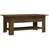 Furnova Klubska mizica dimljeni hrast 102x55x42 cm iverna plošča, (21914203) | Shoptok.si