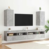 TV ormarić s LED svjetlima siva boja betona 30,5 x 35 x 70 cm | Eponuda.com