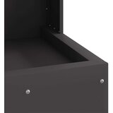 vidaXL Crna Pocinčani čelik 35 x 35 x 100 cm Izdržljivo | shoptok.hr