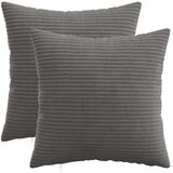 Presvlaka za jastuk 2 pcs HEERLEN Tamnosiva 45 x 45 cm Kord - Tamnosiva 45 x 45 cm 2 | shoptok.hr