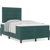  Box Spring Postelja z Jogijem Temno Zeleno 120x200 cm Žamet, (22051846) | Shoptok.si
