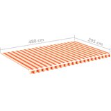  Zamjenska tkanina za tendu žuto-narančasta 5 x 3 m | Eponuda.com