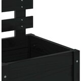  Sadilica sa stalkom crna 39x39 5x114 cm masivna borovina | shoptok.hr