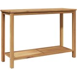 vidaXL Klubska miza s polico Rjava 110 x 40 x 45 cm Trdna tikovina, (5000073428) Cene