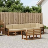  Set vanjskih sofa 8 kom. Prirodna i bež Poliester | shoptok.hr
