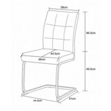MID.YOU Set Nihajnih Stolov Frieda, Antracit, 2 Kos | Shoptok.si