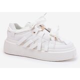 Boto Eco Leather Sneakers On Platform White Penolle | Shoptok.si