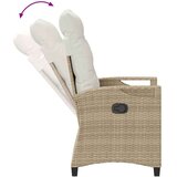  Vrtni Stol 2 pcs Bež in smetanova 56 x 60 x 112 cm, (5000285818) | Shoptok.si