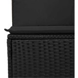 4-dijelni set vrtnih sofa od poliratana s jastucima crni | shoptok.hr