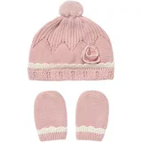 komplet kapica in rokavice natural rose