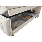 MID.YOU POSTELJA BOXSPRING 180 cm x 200 cm , tekstil, leseni material krem barve | Shoptok.si