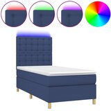  box spring s madracem LED plavi 80 x 200 cm od tkanine | shoptok.hr