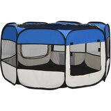  Sklopiva ogradica za pse s torbom plava 125 x 125 x 61 cm | shoptok.hr
