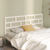  Uzglavlje za krevet bijelo 186 x 4 x 100 cm od masivne borovine | shoptok.hr