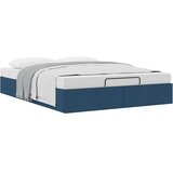  Otomanski okvir kreveta bez madraca plavi 140x200 cm od tkanine | shoptok.hr