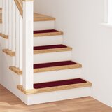 vidaXL preproga za stopnice Bordo Polipropilen 20 x 75 cm Nedrseča | Shoptok.si