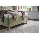 Meise Möbel Svetlo zelena oblazinjena zakonska postelja z letvenim dnom 140x200 cm Piano – | Shoptok.si