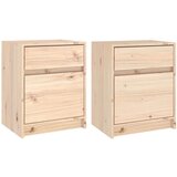  Nočna omarica 2 kosa 40x31x50 cm trdna borovina, (20623927) | Shoptok.si