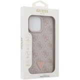 Guess Maska Guess Leather 4G Triangle Strass MagSafe za iPhone 16 Pro Max pink Cene