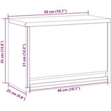  Ormar za alate s pohranom Crna i Siva 50 x 25 x 35 cm | shoptok.hr