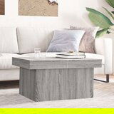 vidaXL Klubska mizica siva sonoma 80x55x40 cm inženirski les | Shoptok.si