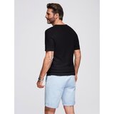 Ombre Men's structured knitted t-shirt - black | Shoptok.si