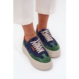 Zazoo Suede Women's Sneakers On Platform Cene