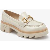 Resti Lacquered beige women's moccasins with crystals Inriw - Footwear | ePonuda.com