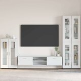  Kreveta s policom FLORIN Visoki sjaj bijela 55,5 x 29 x 100 cm | shoptok.hr