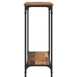  Konzolna stolica s policom Staro drvo 101 x 30.5 x 75 cm | shoptok.hr