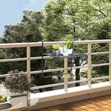vidaXL Balkonski stol crni 60 x 40 cm čelični Cijene