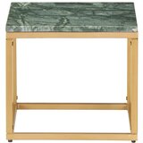 Maison Chic Klubska mizica - kavna mizica - Nizka mizica zelena 40x40x35 cm kamen z marmorno teksturo, (21752074) Cene