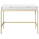  Konzolni stočić NOVA 77x104 cm bela/zlatna | Eponuda.com