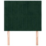  Uzglavlje tamnozeleno 90x5x118/128 cm baršunasto | shoptok.hr