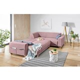 Miuform Rožnata raztegljiva/s prostorom za shranjevanje kotna sedežna garnitura (desni kot/v obliki črke L) Classy Sophie – | Shoptok.si