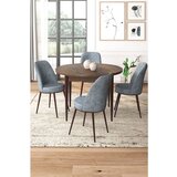 Hanah home Tor - Baroque, Grey BaroqueGrey Dining Table & Chairs Set (5 Pieces) | ePonuda.com