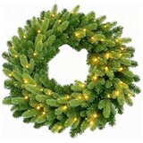  LED spoljni božićni venac 50xLED/3xAA prečnik 60 cm topla bela Cene