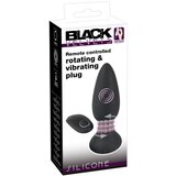 Black Velvets Remote Controlled Silicone Rotating & Vibrating Plug Cene