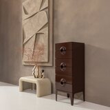 WOOOD Kremno bele mizice v kompletu 2 ks v kamnitem dekorju 42x92 cm Stani – | Shoptok.si