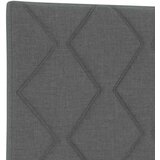 Krevet s box springom madracem i LED-om Tamnosiva 90 x 190 cm - Tamnosiva Jjedan Dizajn s rombovima | shoptok.hr