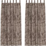 vidaXL Baršunaste zavjese 2 kom s petljama Cappuccino 245x140 cm | shoptok.hr