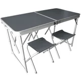 DJ47626 sklopivi sto + 2 stolice set za kampovanje