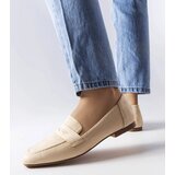 Gemre Beige eco-suede loafers Meilleur | shoptok.hr