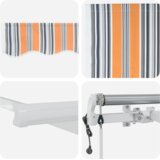  Električni zložljiv senčnik večbarvno 300 x 250 cm, (5000206174) | Shoptok.si